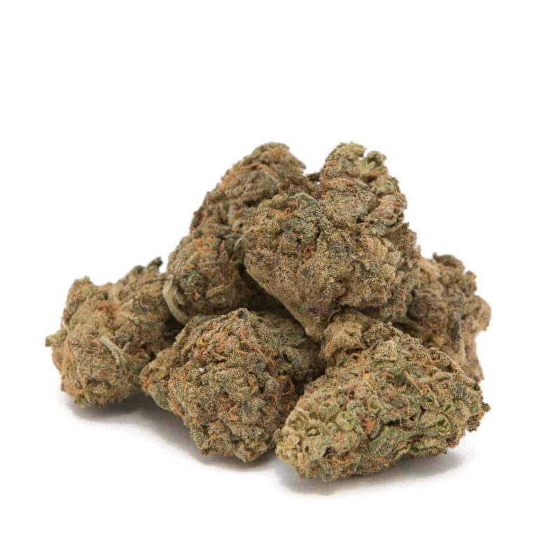 An image of Chernobyl marijuana buds on a white background