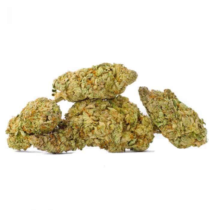 several death bubba nugs piled upon each other for a picture on a crisp white background