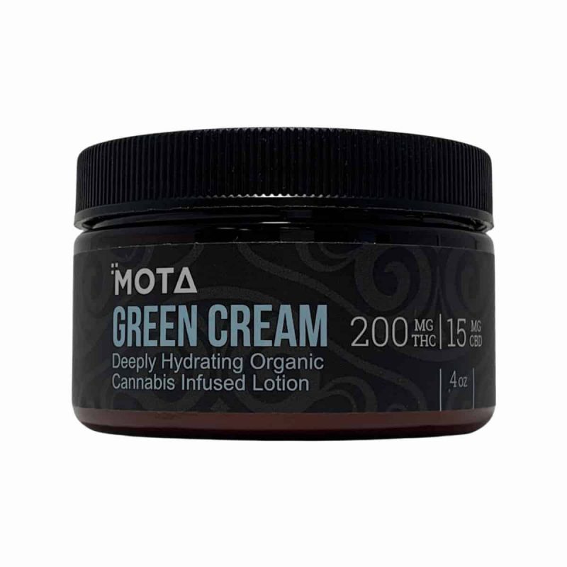 Mota Green Cream Deeply Hydrating Organic Cannabis Infused Lotion