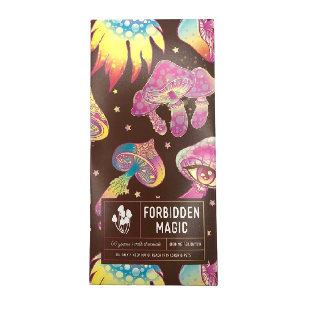 Forbidden Magic Psilocybin Milk Chocolate Bar 3000mg Goldbuds