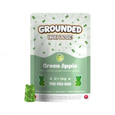 Grounded High Dose Bears – Green Apple 500mg Gummies