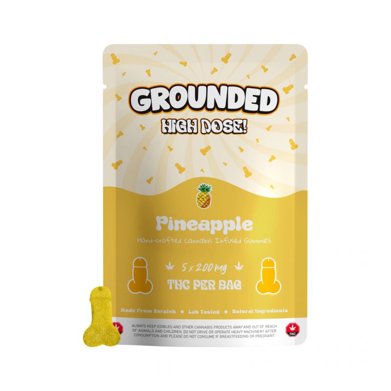 Grounded High Dose Pineapple Gummies