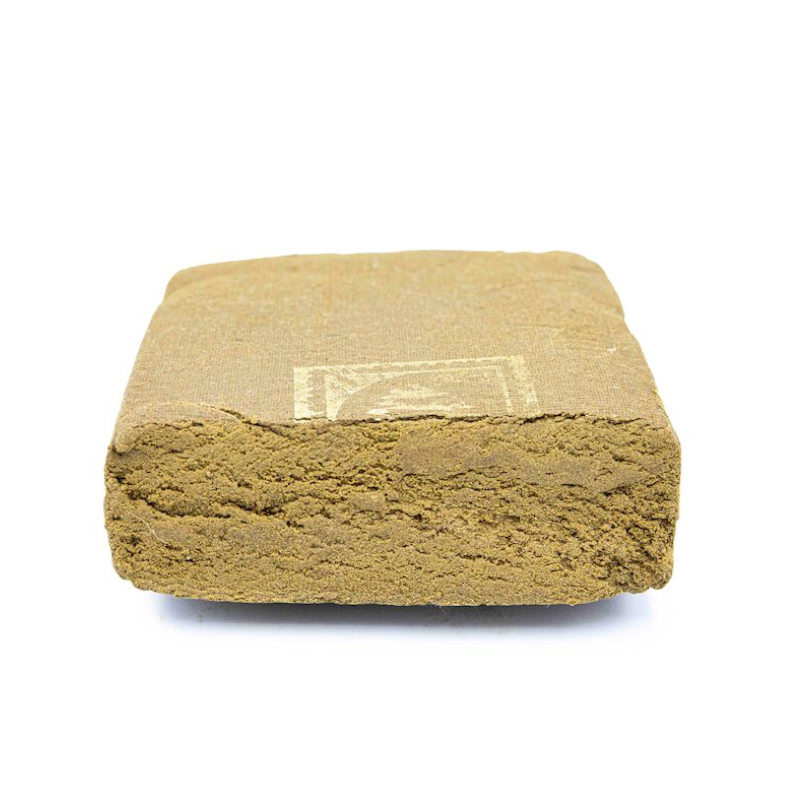 An image of blonde hash on a white background