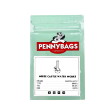 An image of White Castle Water Works Pennybags Shatter on a white background