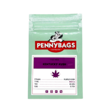 An image of Kentucky Kush Pennybags Shatter on a white background