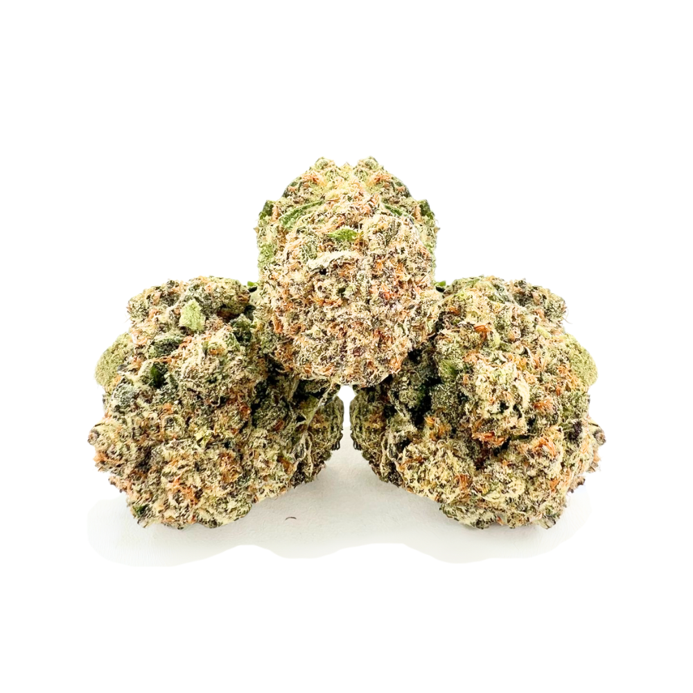 3 buds on a white background of skywalker strain