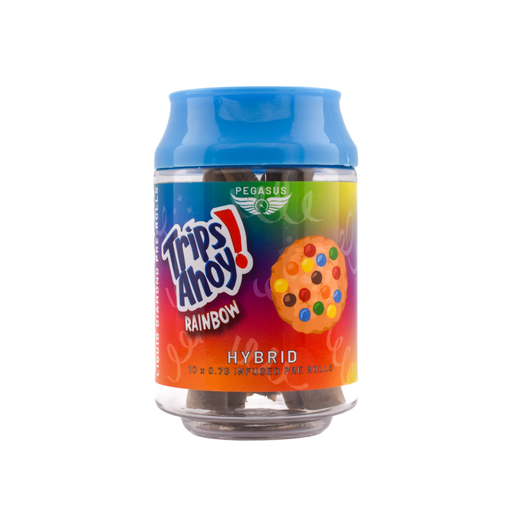 Litty Stix - Liquid Diamond Infused Pre Rolls - Trips Ahoy Rainbow